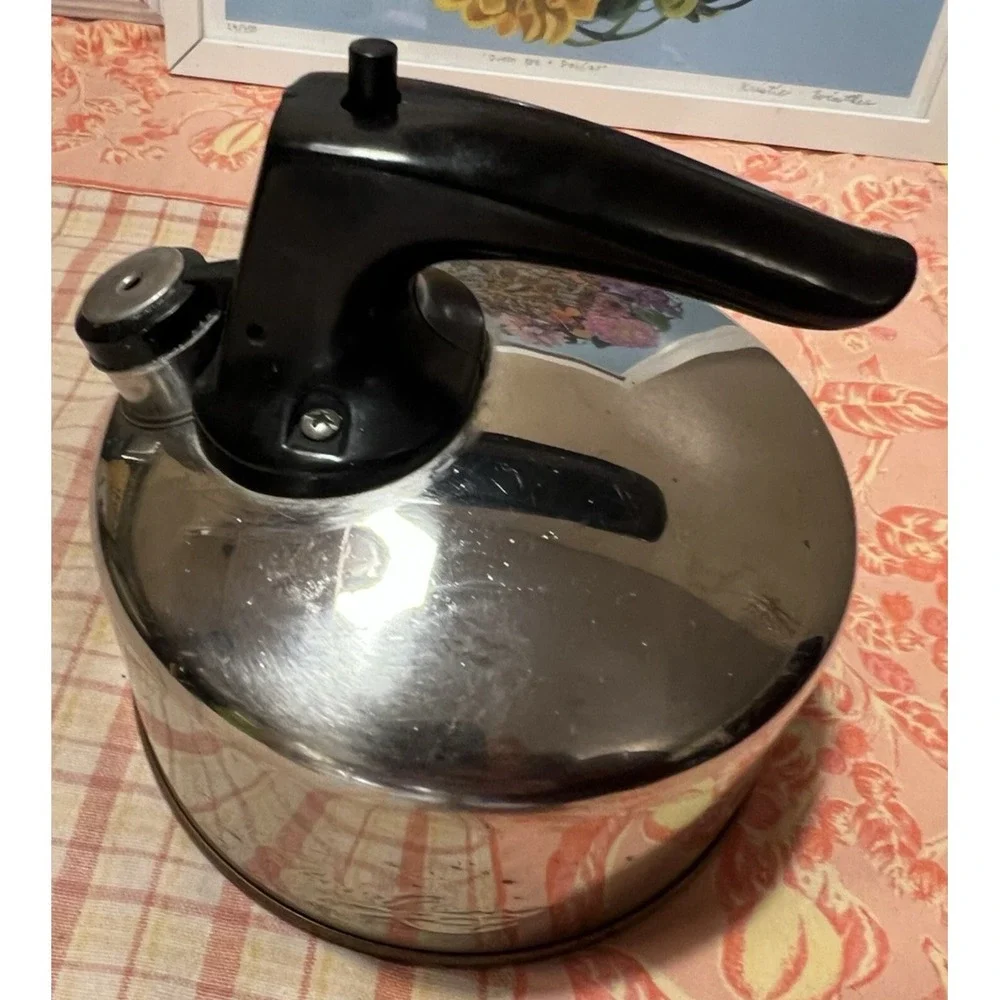 VTG Paul RevereWare 1801 Whistling Tea Kettle Pot Copper Bottom‎ 1 Qt CU18 China